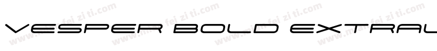 Vesper Bold Extralarge字体转换